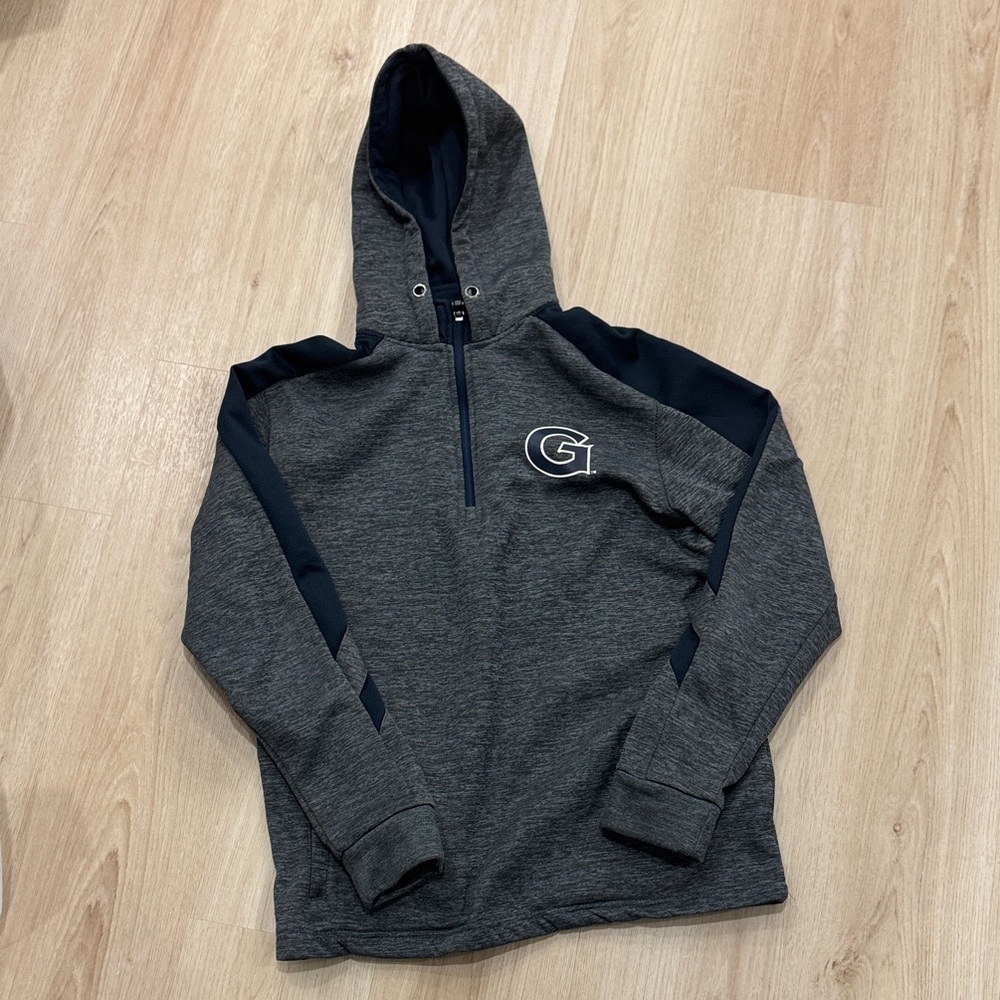 Georgetown Colosseum Charcoal and Navy Hoodie
